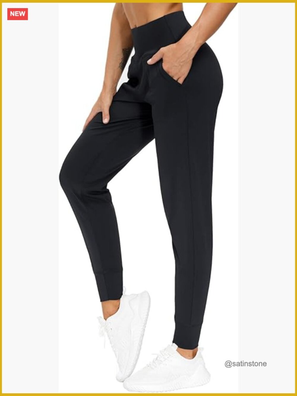 Lightweight Tapered Joggers with Pockets for Workout Yoga Running